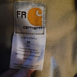 Carhartt FR shirts size M tan